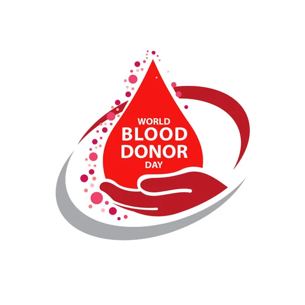 Dünya Kan Bağışı Günü Haziran — Stok Vektör