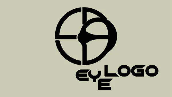 Eye Logo Design Retângulo Pro — Vetor de Stock