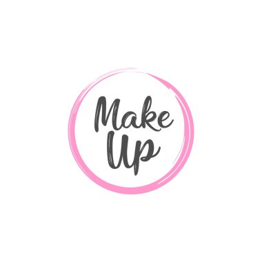 Güzellik salonları, kaplıcalar, kozmetik ürünleri, moda ve güzellik için fırça darbesi logosu soyut konsepti