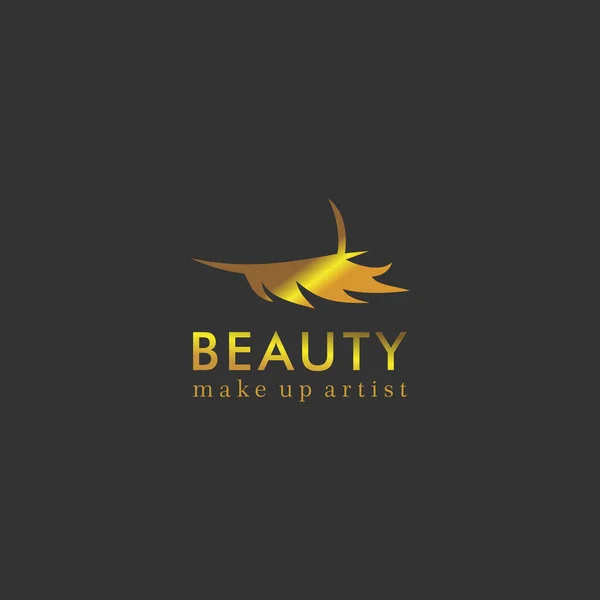 Logo Des Cils Beauté Luxe — Image vectorielle