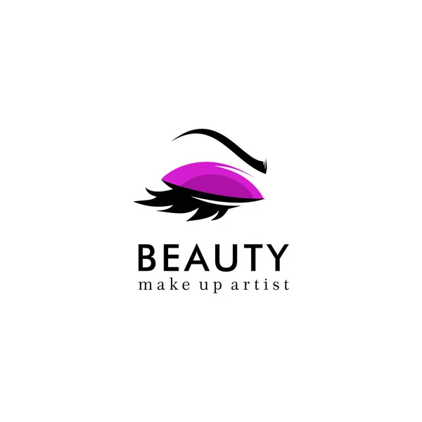 Logo Des Cils Beauté Luxe — Image vectorielle