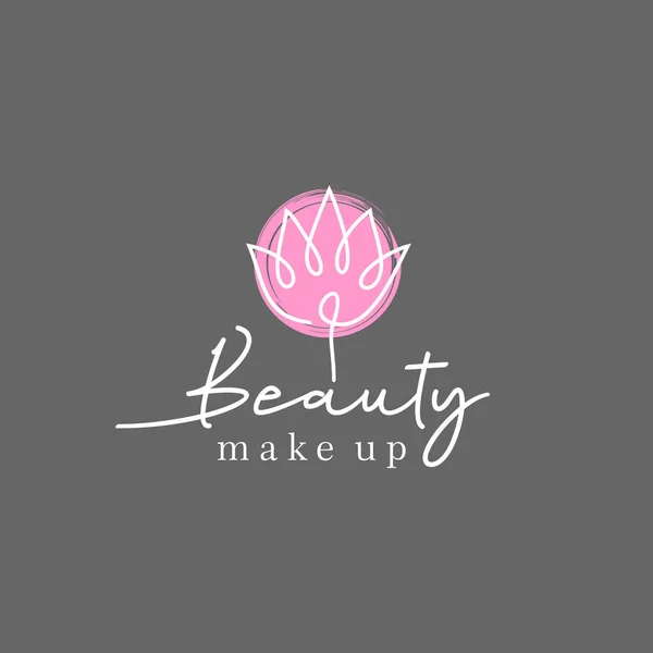 Floral Botanique Avec Logo Modèle Créatif Concept Abstrait Pour Salons — Image vectorielle