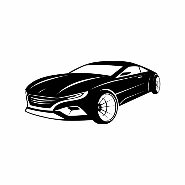 Auto Silhouette Abstraktes Logo Vektor Illustration — Stockvektor