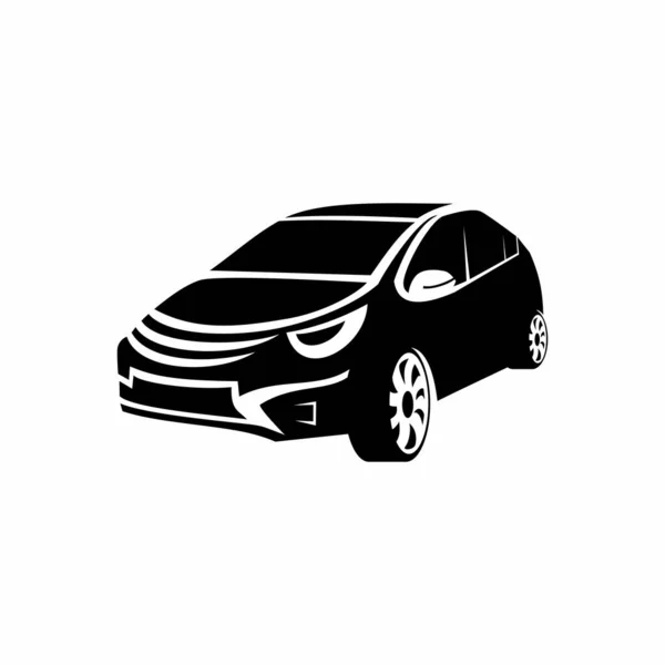 Silhouette Voiture Illustration Vectorielle Logo Abstrait — Image vectorielle