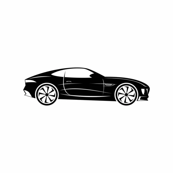 Auto Silhouet Abstract Logo Vector Illustratie — Stockvector