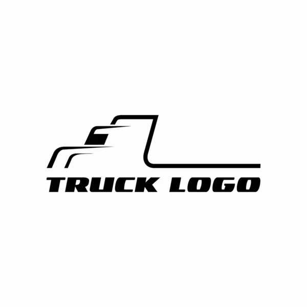 Truck Silhouette Abstract Logo Template Vector Illustration — Stock Vector