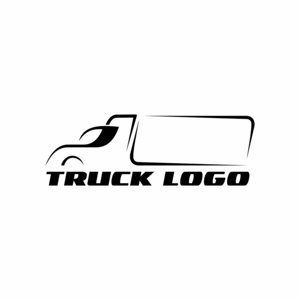 Lkw Silhouette Abstrakt Logo Vorlage Vektor Illustration — Stockvektor