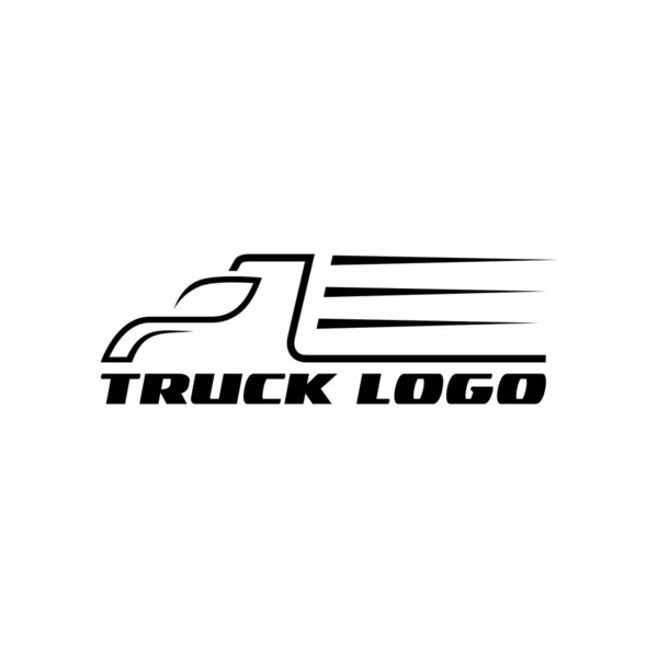 Truck Silhouette Abstract Logo Template Vector Illustration — Stock Vector