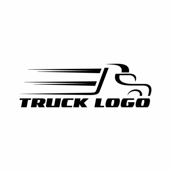 Truck Silhouette Abstract Logo Template Vector Illustration — Stock Vector
