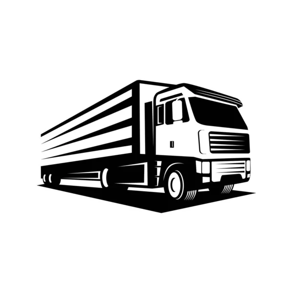 Truck Silhouet Abstracte Logo Template Vector Illustratie — Stockvector