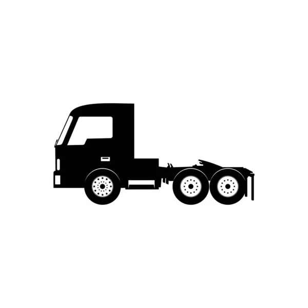 Silueta Kamionu Abstraktní Logo Šablony Vektorové Ilustrace — Stockový vektor