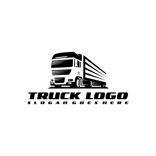Caminhão Silhueta Abstrato Logotipo Modelo Vetor Ilustração — Vetor de Stock