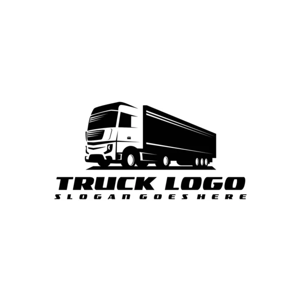 Truck Silhouet Abstracte Logo Template Vector Illustratie — Stockvector