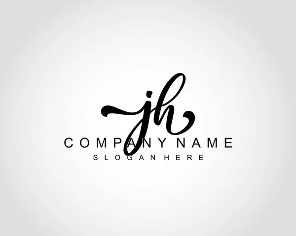 Initial Logo Initial Signature Make Wedding Fashion Team Luxury Logo — Stock Vector