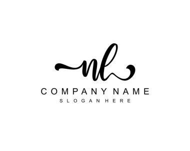 İlk imzalı NL logosu, makyaj, düğün, moda, takım, lüks logo