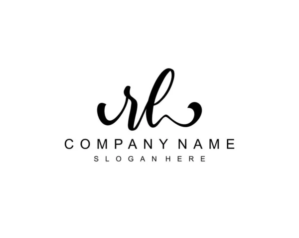 Initial VL Letter Luxury Logo Design Stock Vector - Illustration