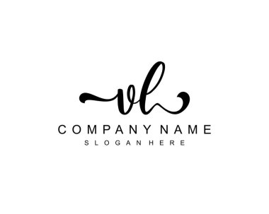 Başlangıç imzalı VL logosu, makyaj, düğün, moda, takım, lüks logo
