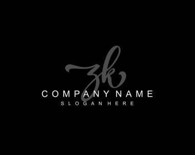 İlk imzalı ZK logosu, makyaj, düğün, moda, takım, lüks logo