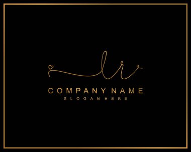 İlk imzalı LR logosu, makyaj, düğün, moda, takım, lüks logo