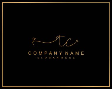 İlk imzalı TC logosu, makyaj, düğün, moda, takım, lüks logo