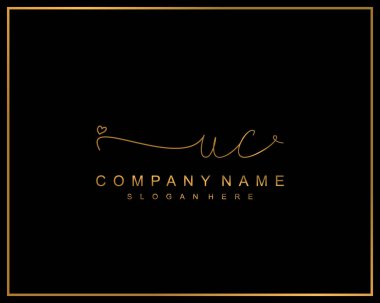 İlk imzalı UC logosu, makyaj, düğün, moda, takım, lüks logo