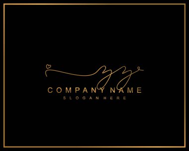 İlk imzalı ZZ logosu, makyaj, düğün, moda, takım, lüks logo