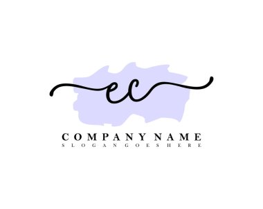 İlk imzalı AK el yazısı logosu, makyaj, düğün, moda, fırça darbesi şablonu