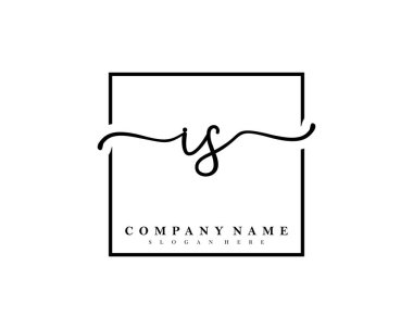 Başlangıç olarak imzalı el yazısı logosu, makyaj, düğün, moda, kare çerçeveli. 