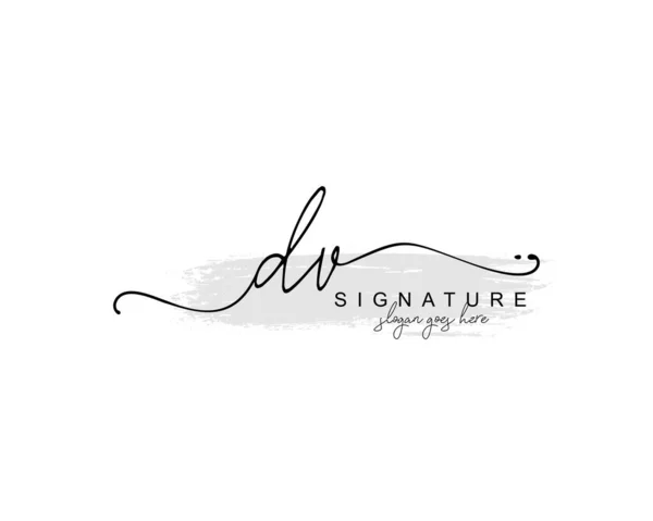 Initial Schönheit Monogramm Und Elegantes Logo Design Handschrift Logo Der — Stockvektor