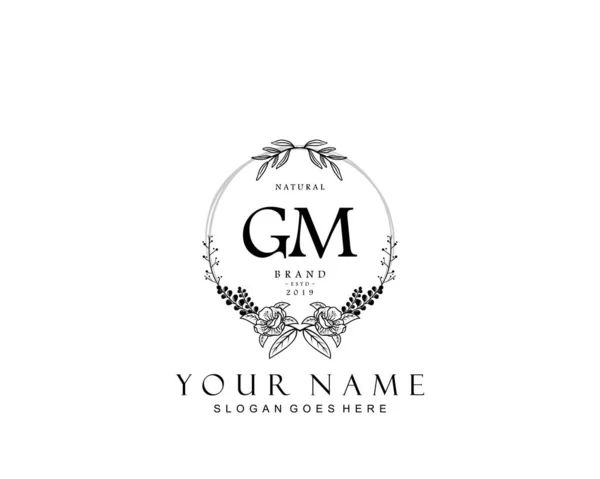 Initial Beauty Monogram Elegant Logo Design Handwriting Logo Initial  Signature Stock Vector by ©SATURDAYNIGHT_DESIGN_AND_BRANDING 372594654