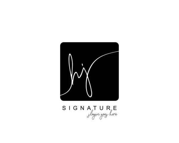 Initial Schönheitsmonogramm Und Elegantes Logo Design Handschrift Logo Der Erstunterschrift — Stockvektor