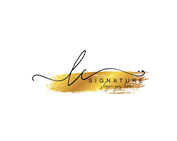 Initial Beauty Monogramm Und Elegantes Logo Design Handschrift Logo Der — Stockvektor