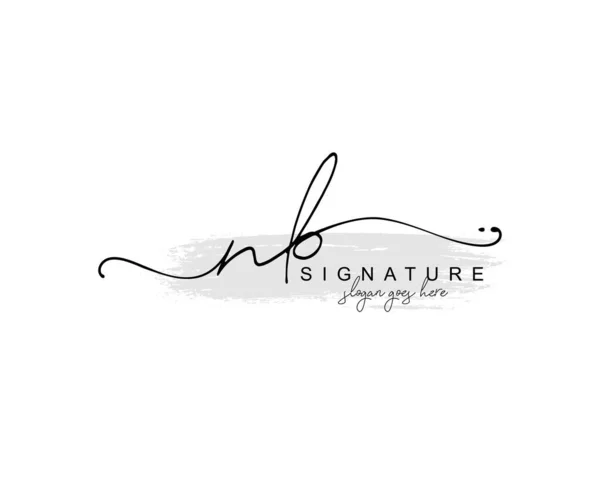 Initial Schönheit Monogramm Und Elegantes Logo Design Handschrift Logo Der — Stockvektor