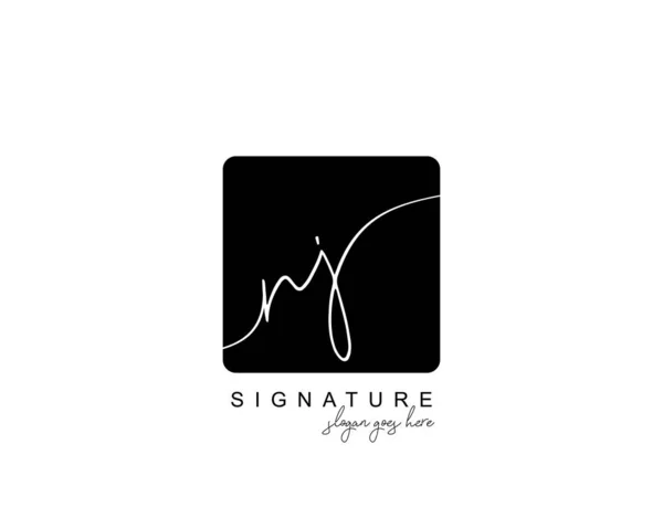 Ursprüngliche Schönheit Monogramm Und Elegantes Logo Design Handschrift Logo Der — Stockvektor