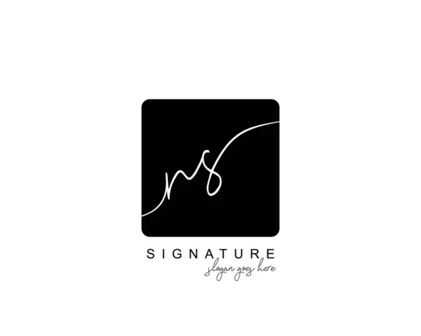 Початкова Монограма Краси Елегантний Дизайн Логотипу Логотип Почерку Початкового Підпису — стоковий вектор