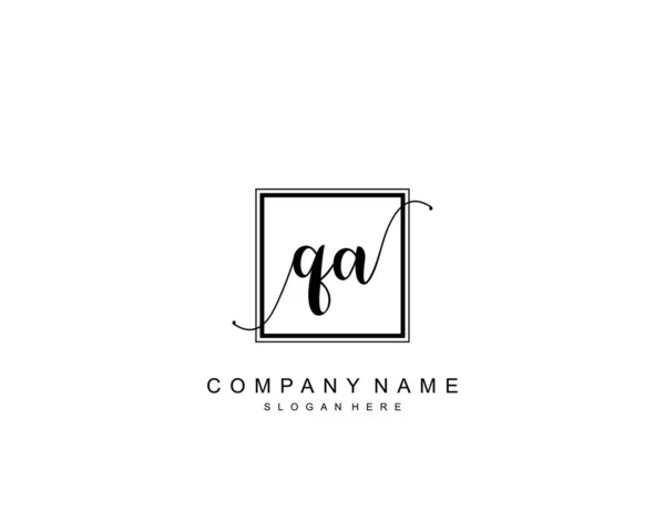 Monograma Beleza Inicial Design Logotipo Elegante Logotipo Caligrafia Assinatura Inicial —  Vetores de Stock