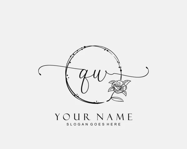 Initial mm beauty monogram and elegant logo design