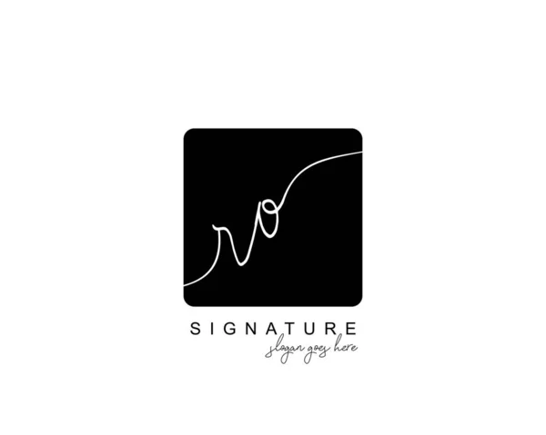 Initial Beauty Monogramm Und Elegantes Logo Design Handschrift Logo Der — Stockvektor