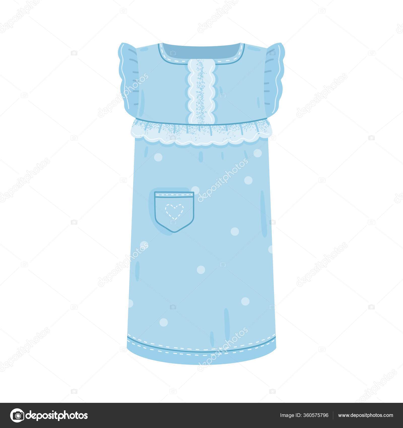 sky blue baby dress