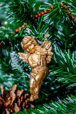 Yeni yıl tatili dekorasyon ayrıntıları 