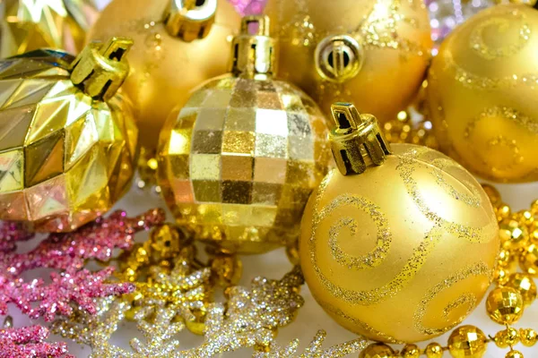 Helder Gekleurde Ballen Decoratie Voor Kerstboom — Stockfoto