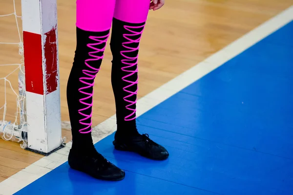 Piernas Mujer Trajes Para Baile Deportivo — Foto de Stock