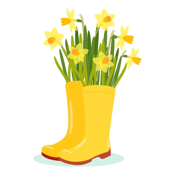 Vectorillustratie met bloempot — Stockvector