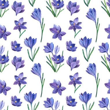 Suluboya timsah desenli kusursuz desen. Beyaz arka planda parlak çiçekler. Tekstil için kusursuz arkaplan