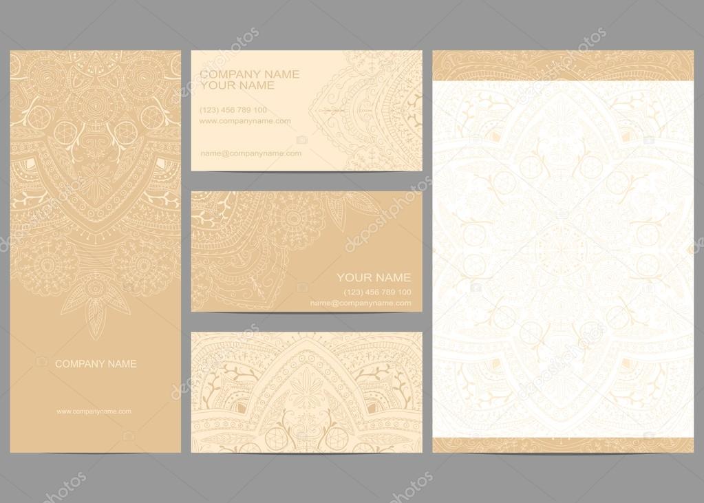 Business cards set