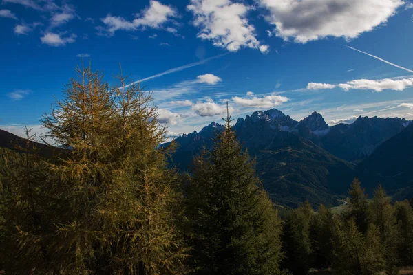 Landskab Dolomitter Sydtyrol Stock-billede