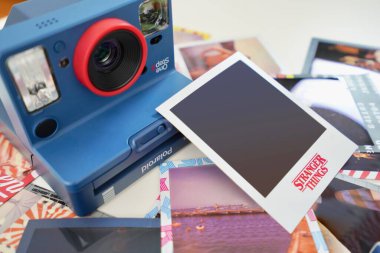 Polaroid OneStep 2 instant photo camera inspired by the hit Netflix original series Stranger Things. Ljubljana / Slovenia, 2019 September 1