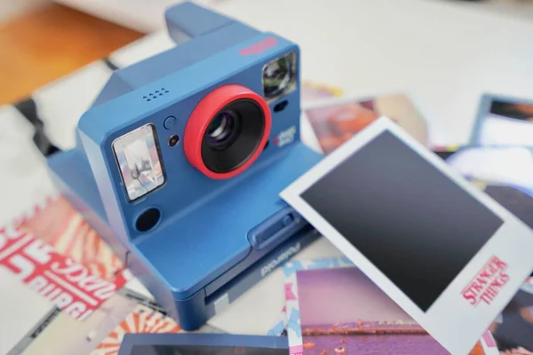 Polaroid OneStep 2 instant photo camera inspired by the hit Netflix original series Stranger Things. Ljubljana / Slovenia, 2019 September 1