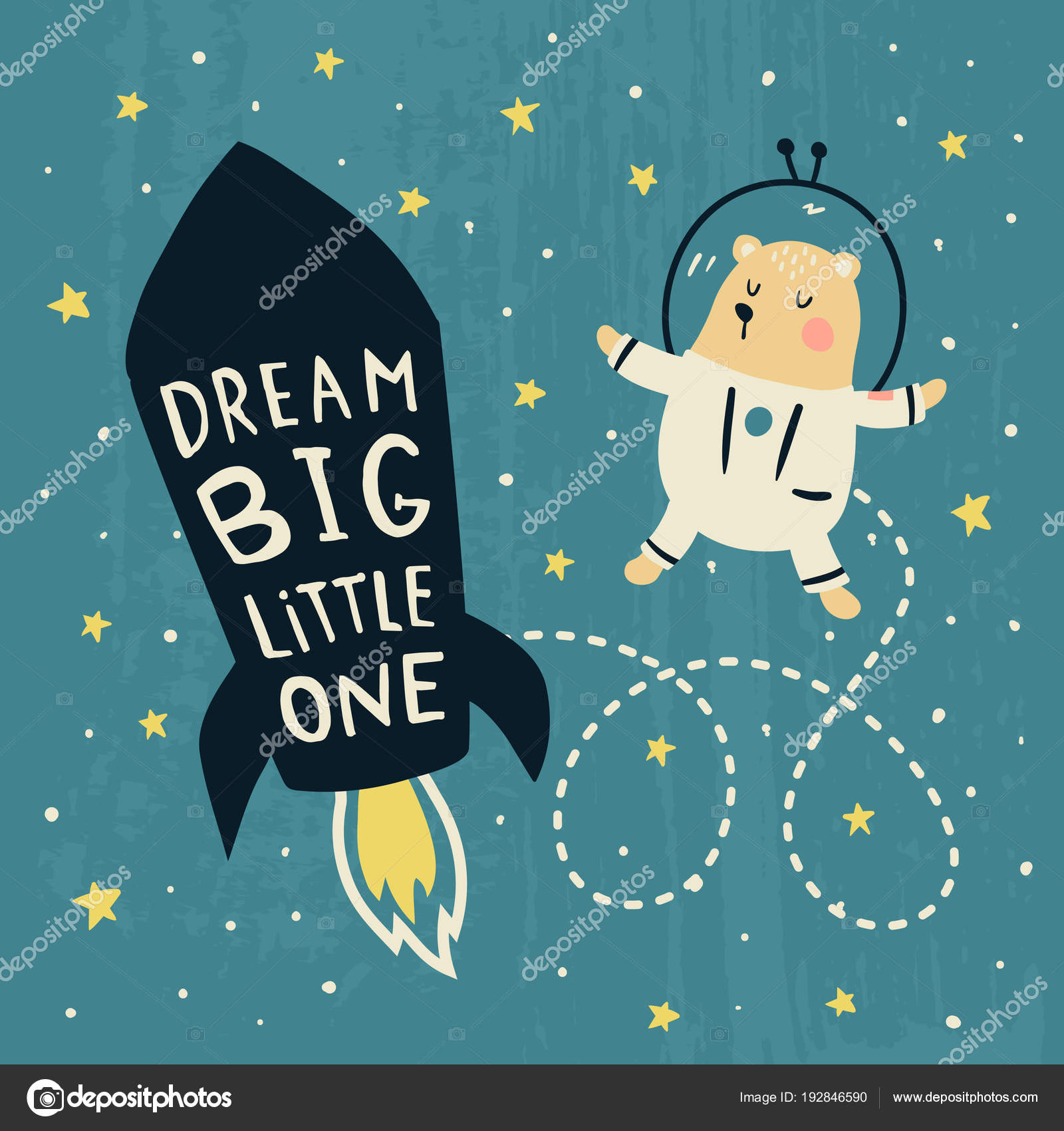 オリジナル 手書き ロケット イラスト かわいい イラスト 写真