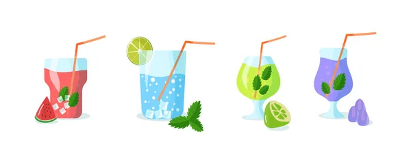 Set of cocktails. — Stock Vector